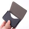 Sized Stitched PU Leather Credit Card Holder Visiting Business Card Case Wallet with Magnetic Shut for Men & Women