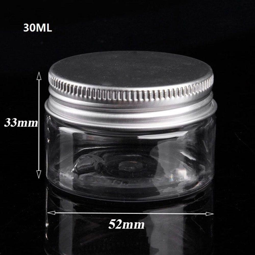 30-250ML Oil Wax Lip Balm Storage Container Empty Jar Aluminum Cap Tin Pot