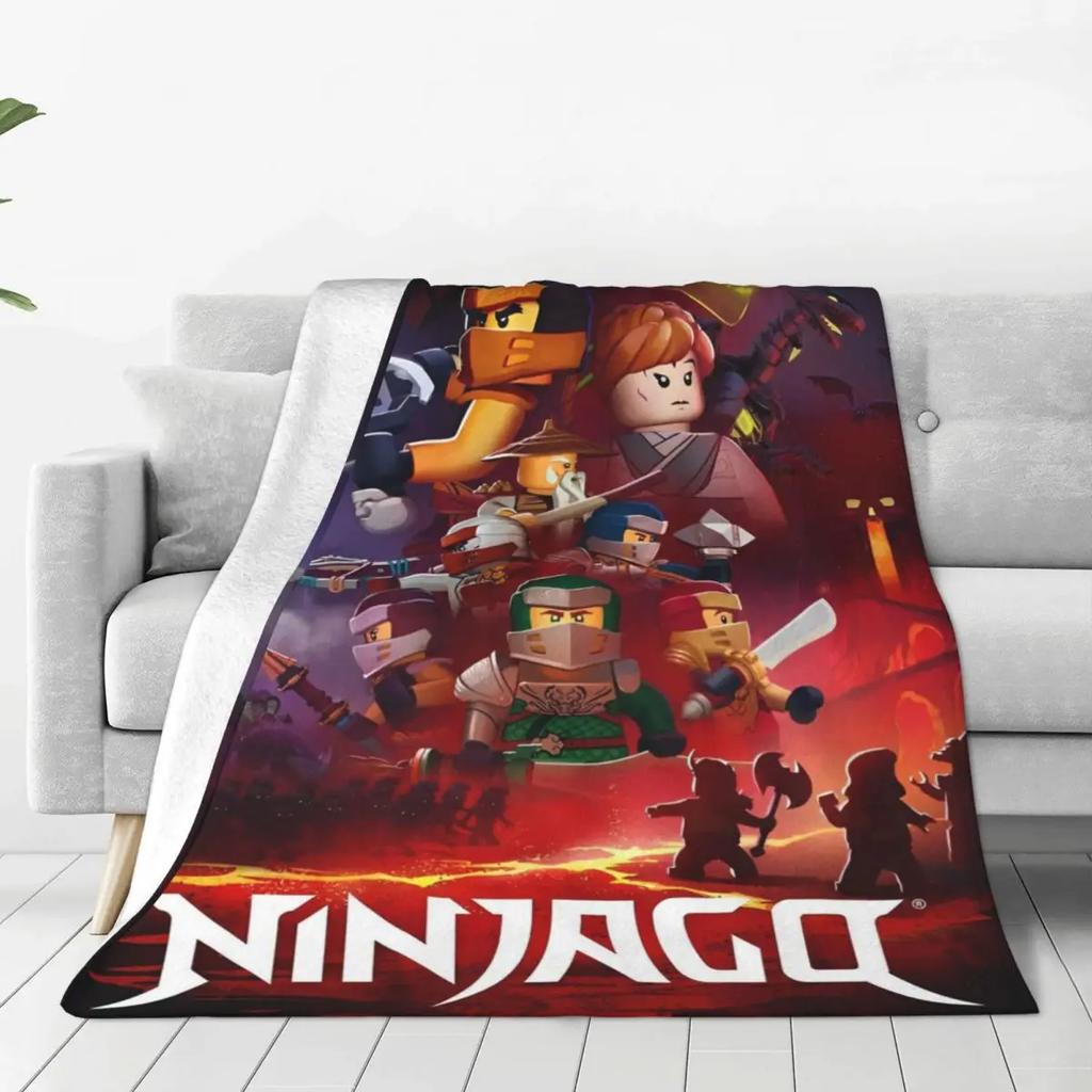 Плед N-ninjagos Фланелевый Забавный Теплый Пледы для Покрывала Лето
