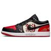 Air Jordan 1 износостойкие дышащие низкие винтажные баскетбольные кроссовки женские Bred Toe 553560-161(Команда10-)