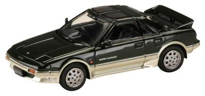 Масштаб HJ64 Toyota MR2 SUPER CHARGER 1988 T-образная крыша Новый оттенок Шервуда Готовое изделие 1/64 1600G-LIMITED