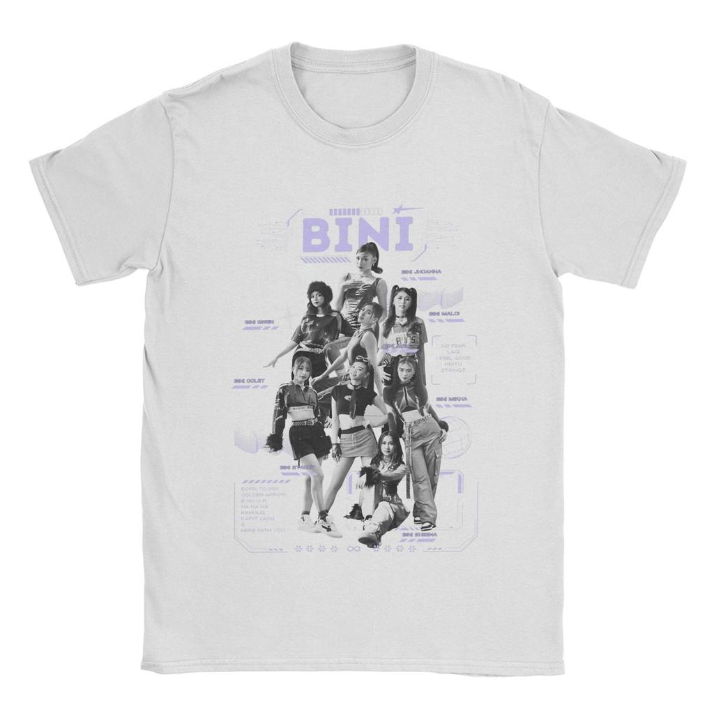 Men's T-Shirts BINI Casual 100% Cotton Tee Shirt Short Sleeve T Shirts O Neck Clothes Birthday Present