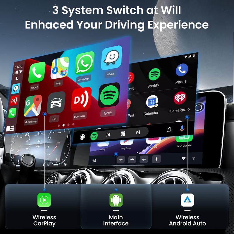 2025 CarlinKit Android Tv Box Lite CarPlay Android auto Wireless Adatper for Car Media Player Netfilx Youtube IPTV Spotify HDMI