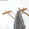 Wall Hook Solid Wood Coat Rack Hangers Decorative Storage Hook Clothes Cap Hooks Wall Decoration Wall-mounted Storage Rack Shelf