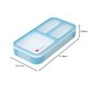 Foodman Bento Box, Slim, Can Be Carried Upright, 400ml, Sky Blue, Leak-Resistant, Double Sealing, Secured with 4-Point Lock, CB Japan DSK