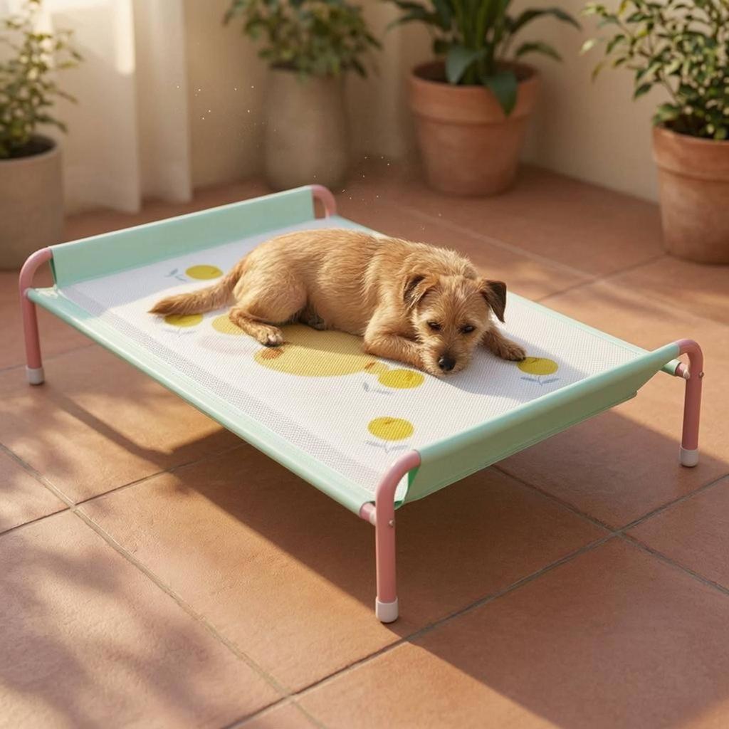 Raised Pet Cot Breathable Elevated Bed Spill-resistantResistant for