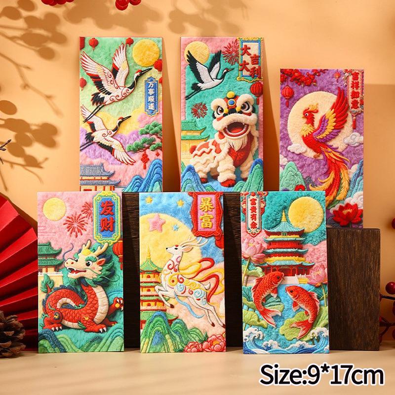 Horse Year Red Envelope Creative Spring Festival Blessing Hongbao Red Envelope Lucky Money Bags Chinese New Year Supplies