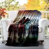 Messi & Ronaldo Flannel Blanket Soft All-Season Throw, Design for Camping, Car Travel, Hiking Sofa, Bed, Office Perfect Gift for Parties
