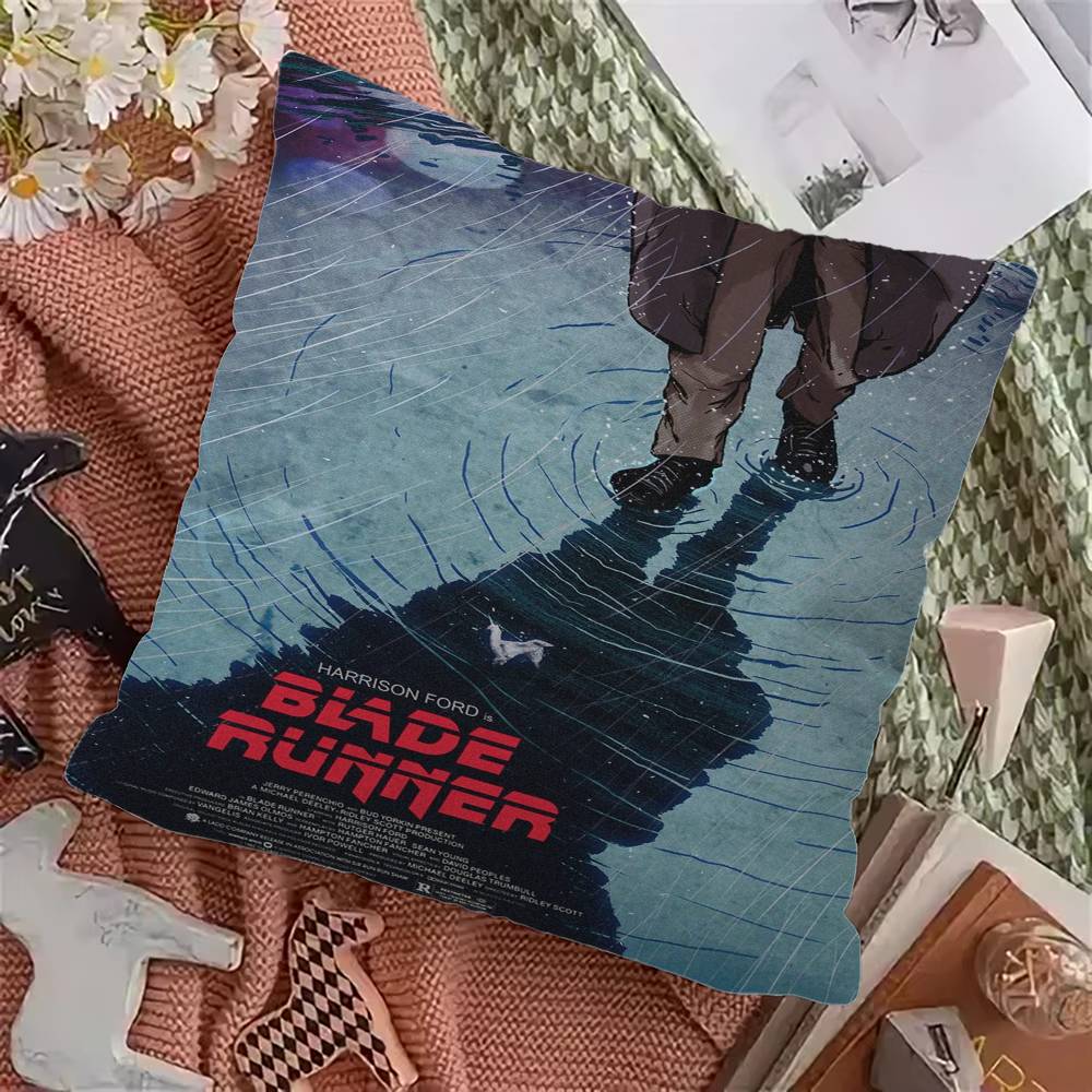 Retro Movie Blade Runner Classic Sci-fi Film Pillow Cushion Cover Pillowcase Living Room Sofa Home Decor Customized