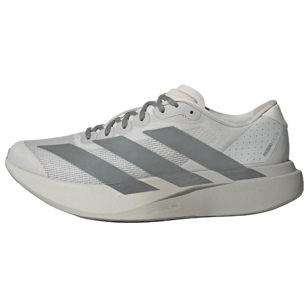 adidas Adizero Evo SL Увеличивающие рост Марафонские Гоночные Беговые Кроссовки Мужские Светло-серые KI7351