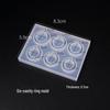 Силиконовая форма для DIY-изделий из эпоксидной смолы и кристаллов для бижутерии - Круглая и с шестью ячейками