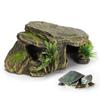 Turtle Reptile Habitat Hiding Caves Aquarium Fish Tank Amphibious Vivid Safe Shelters
