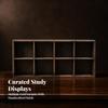 Versatile Vintage Wooden Display and Storage Rack Space-Saving Tea