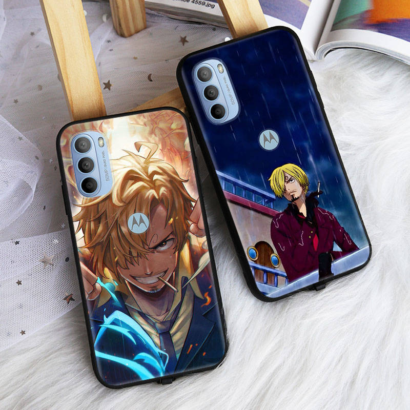 Чехол AD59 One Piece Zoro Sanji Black для Samsung Note 20 Lite S24 Ultra S23 S22 A05 A06 A11 A71 A15 A16 A13 A24 A25 A33 A52 A53 M55 M35 Sofe Cover