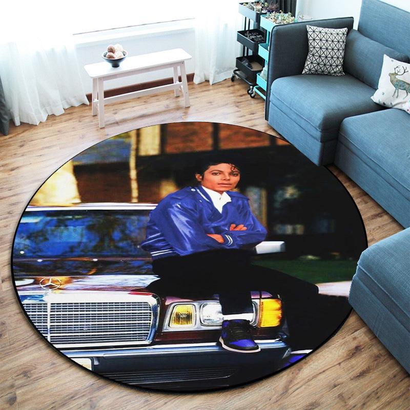 Renowned American Grammy Award winning singer Michael Jackson's circular carpet is soft, home, bedroom, door mat decoration, and non slip carpet F1