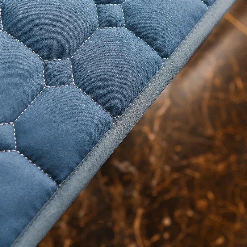 Толстая стеганая эластичная простыня наматрасник для двуспальной кровати, мягкий теплый наматрасник с глубокими карманами, 160*200, зима