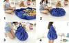 2-in-1 Toy Bag Mat - Large 150 , Blue