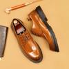 [В рамках мероприятия] Мужская обувь Amazon, обувь из натуральной кожи, мужские официальные британские туфли дерби, лакированная глянцевая деловая обувь