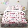 Cute Cartoon Unicorn 3D Print Bedding Set Single Twin Full Queen King Size Bed Set Adult Kid Bedroom Bedding Gift