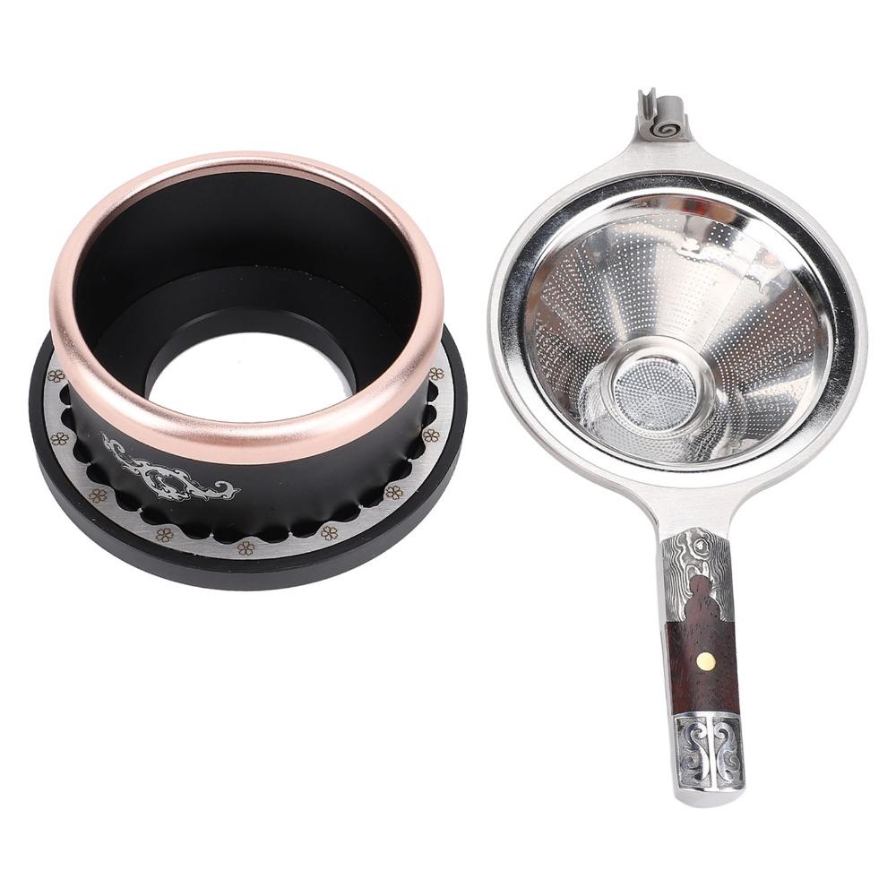 Reusable Tea Filter Set 304 Stainless Steel Tea Brewing Funnel For Loose Leaf Tea