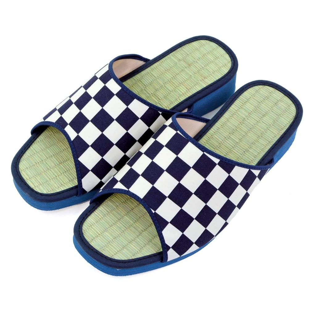 Takeharu Tatami Made In Size Indoor Tatami Igusa Checkered Pattern XXL Men's Slippers, Japan, 3L, Large, Sandals, Mat, Grass, (600),