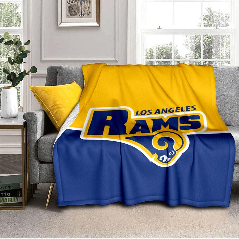 Los Angeles Rams Design Blanket Outdoor Flannel Blanket for Camping, Hiking, Garden Parties, Picnic Essentials,gift for family and friends