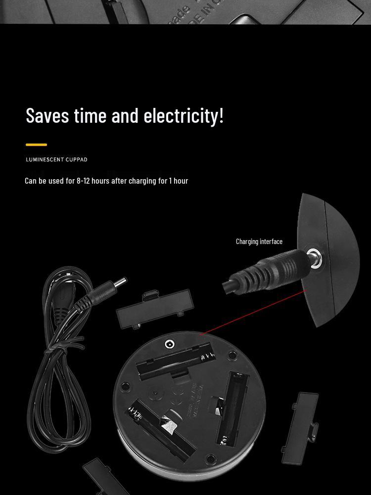 Светящаяся подставка под бокал для вина и коктейлей – Подсветка для бара и бармена