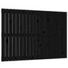 824892 vidaXL Wall-mounted Headboard Black 127.5x3x90 Cm Solid Pine Wood