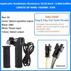 Ebike Full Twist Throttle Fits Ridstar Q20, 48V Plug And Play Throttle 3 Pin Easy Tallation, LCD Display With Key Lock, Throttle Grips For Ebike