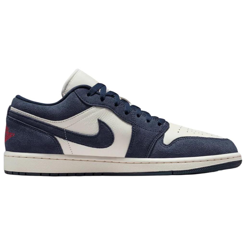Jordan Air Jordan 1 Low Винтажные Баскетбольные Кроссовки Унисекс Морской Синий IO7448-400