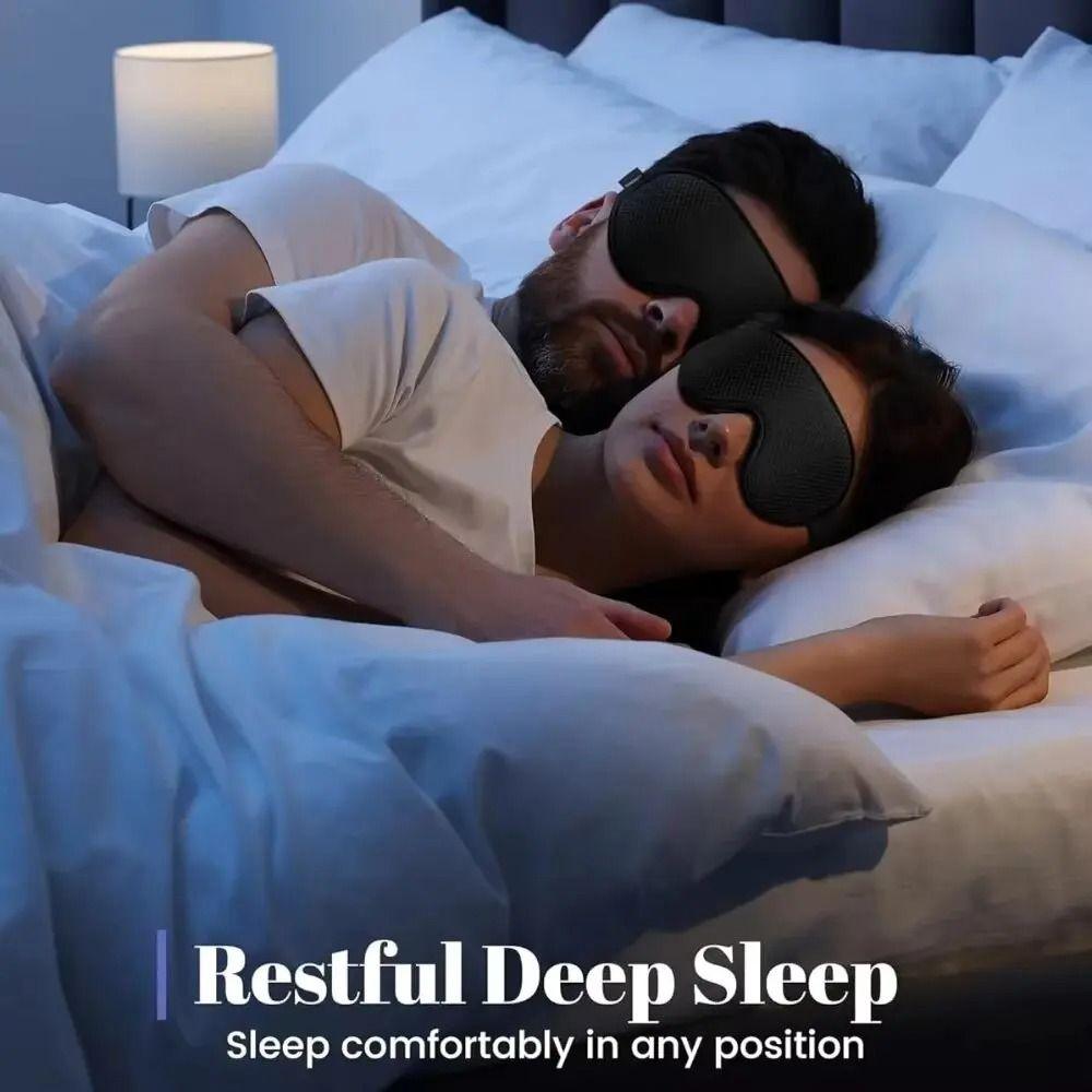 Adjustable Strap Sleeping Eye Mask Breathable Travel Eye Mask Portable 3D Eye Mask Sleep