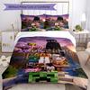 Minecraft Customize With Your Name Bedding Set Breathable Duvet Cover With Pillowcases Decorative Bed Linen For Bedroom Home Decoration Birthday Gift