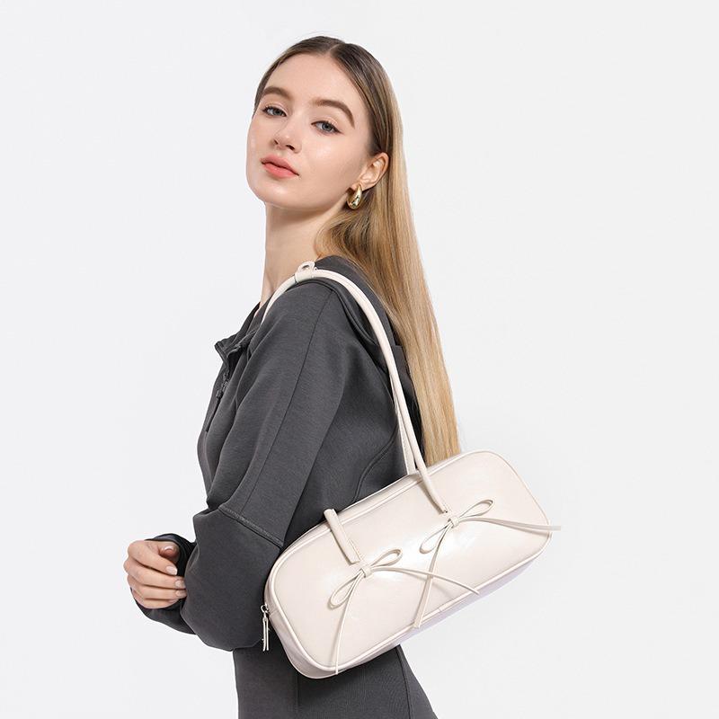 Korean Style Trendy Hot-Selling Ballet Style Simple Underarm Bowling Bag for Women Versatile Personality Commuting Fashionable Shoulder Bag