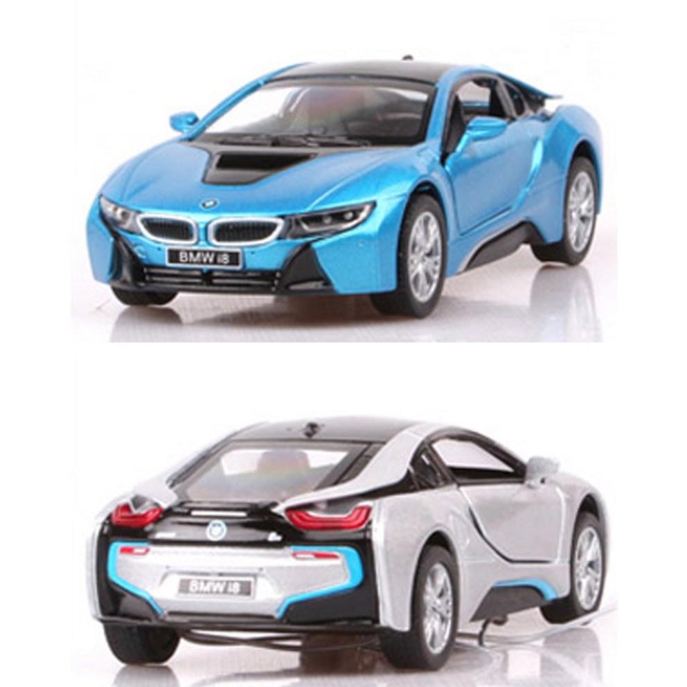 Kinsmart BMW i8 Литая машинка-игрушка с механизмом обратного хода