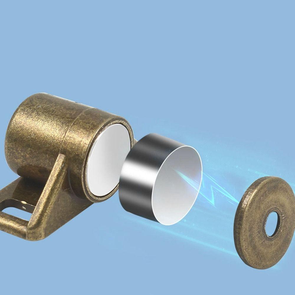 Новый Легко Устанавливаемый Магнитный Дверной Стопор Без Пробивки Утолщенный Стопор для Шкафа Цинковый Сплав Защелка для Двери Шкафа Шкаф