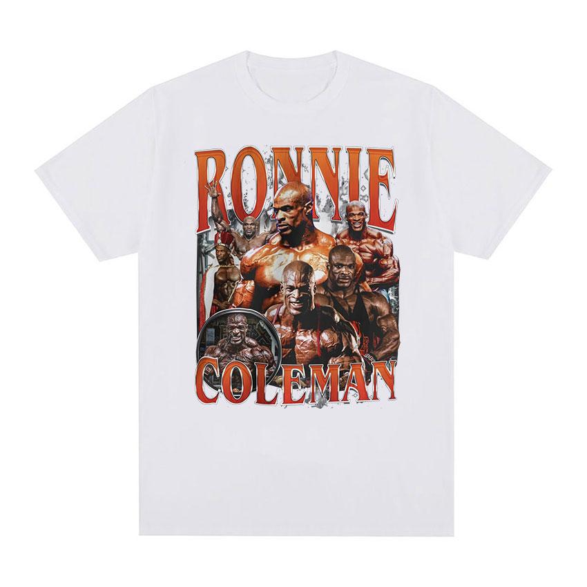 Футболка с графическим принтом тренажерного зала Ronnie Coleman Винтажная Высококачественная Модная Футболка Повседневная 100% Хлопок Оверсайз Футболки Уличная одежда Унисекс
