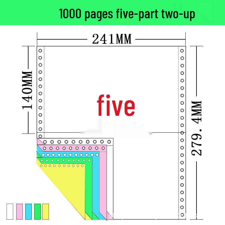 241-Pin Dot Matrix Printer Paper: Triplicate, Two-Part, Four-Part & Five-Part Invoices/Delivery Notes