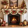 Non-slip Christmas Fireplace Scarf Impact-resistant Christmas Table Banner  New Year