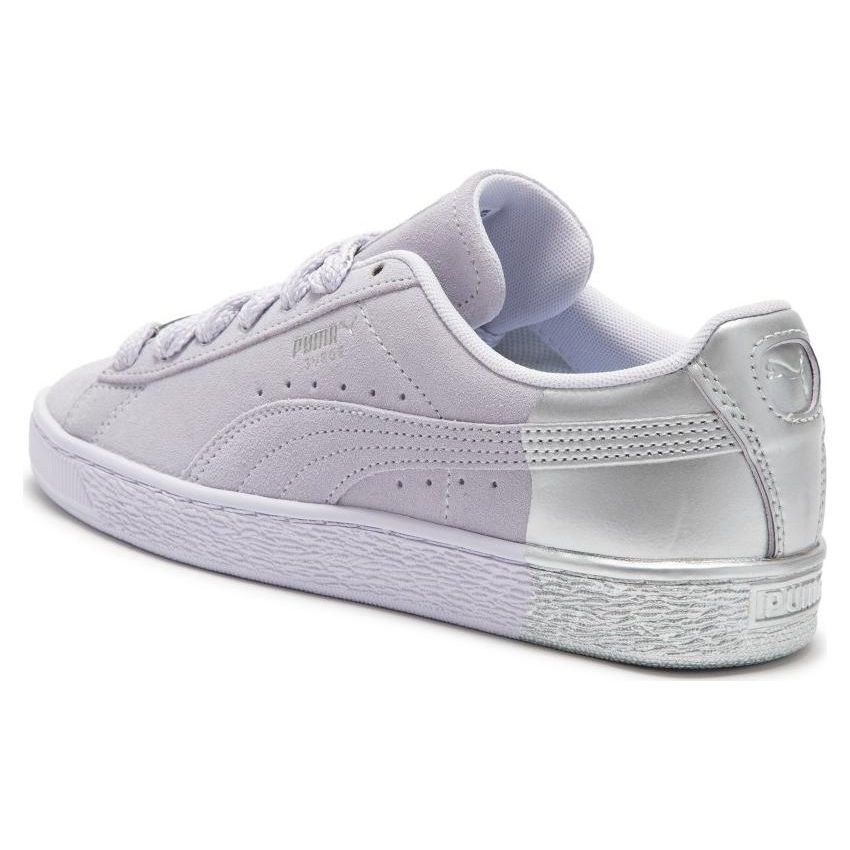 Puma Suede Dance Crew Удобные Универсальные Прочные Низкие Кроссовки Унисекс Кроссовки Светло-Фиолетовый 398306-03