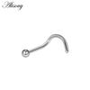 Alisouy 1Piece Steel 20G Faux Nose Rings Fake Septum Rings Hoop Nostril Daith Piercing Fake Clip On Nose Rings Oreja Piercings Jewelry