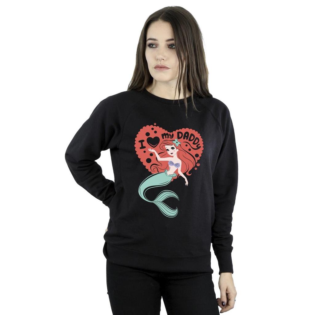 Disney Womens/Ladies The Little Mermaid Love Daddy Sweatshirt