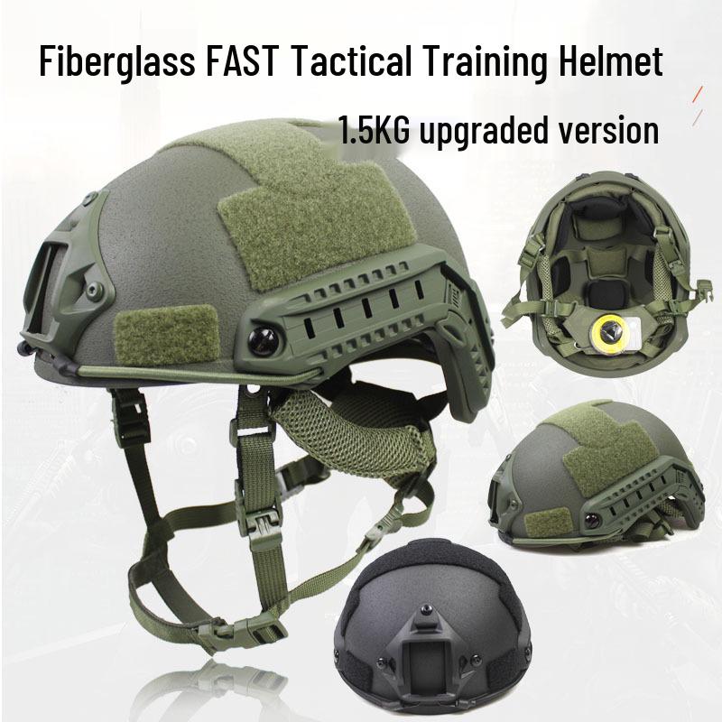 Улучшенный БЫСТРЫЙ шлем FAST Fiberglass Riot со вкладышем Wendy: Сертификация CE, 1,5 кг для тренировок сил специального назначения