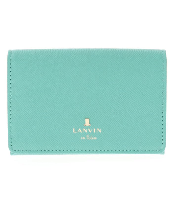Lanvin en Bleu Luxembourg Color Держатель для визиток, Женский, 482039-71, Изумрудно-зеленый