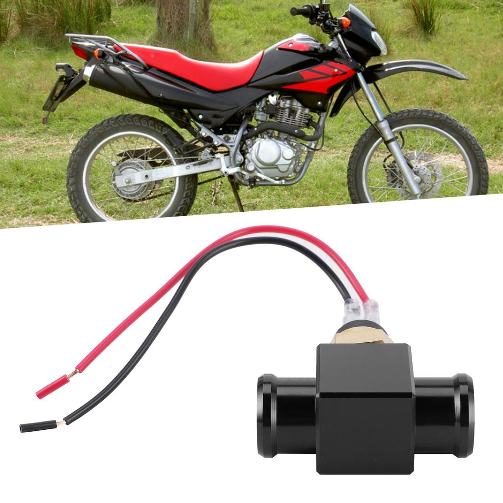 Thermostat Water Temperature Coolant Fan Temp Sensor for Motorcycle ATV Off Road Vehicle(Black )
