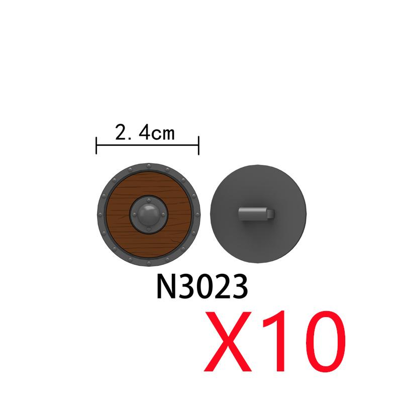 MOC Средневековые Строительные Блоки Персонаж Рыцарь Воин Набор Аксессуаров Шлем Наплечники Щит Лук Стрела Кирпич Подарок Игрушка X022