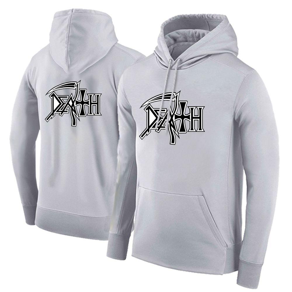Death Rock Band Heavy Metal Printed New Men's Fashion Hoodies Comfortable Sweatshirts Harajuku Zipper Jackets Solid Color Coat