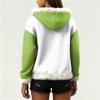 Women's Christmas Print Colorblocked Loose Casual Hoodie