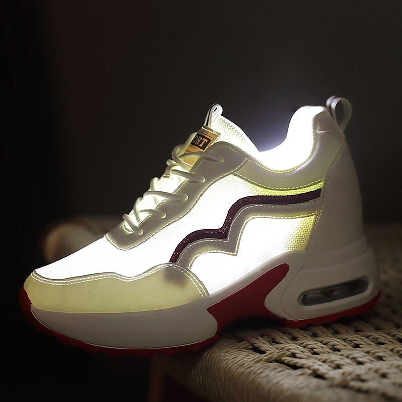 Новые модные женские дышащие кроссовки, увеличивающие рост