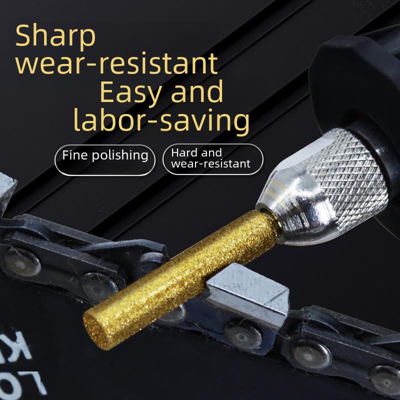 Набор головок для заточки цепи бензопилы: Алмазные шлифовальные напильники 4,0/4,8/5,5 мм