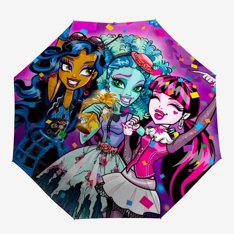 1pc Monster High Draculaura3 Umbrella, Sun Protection, And UV Shielding. It Has Eight Sturdy Ribs for Outdoor Use And Perfect Gift